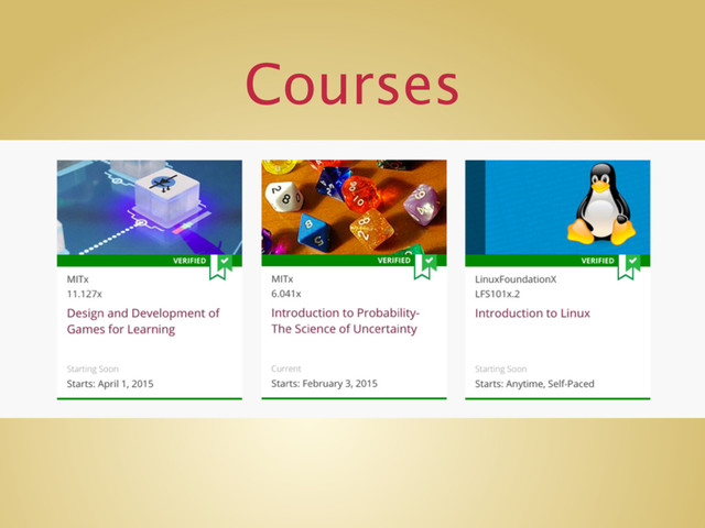 Courses
