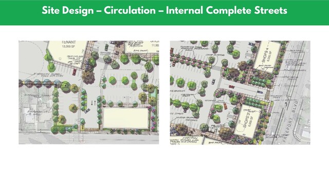 Site Design – Circulation – Internal Complete Streets
