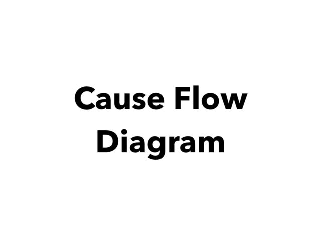 Cause Flow
Diagram
