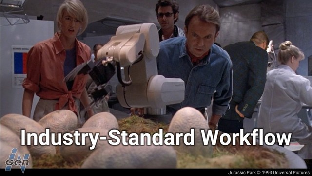 Jurassic Park © 1993 Universal Pictures
Industry-Standard Workflow
