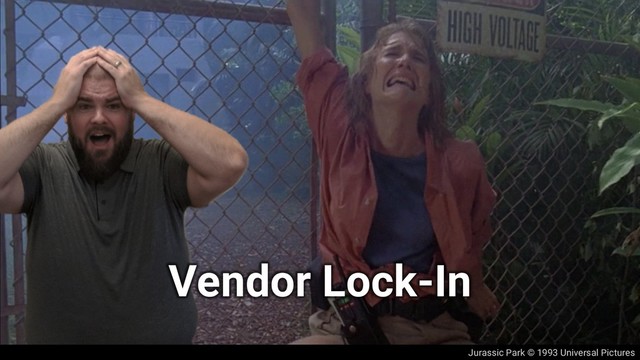 Jurassic Park © 1993 Universal Pictures
Vendor Lock-In
