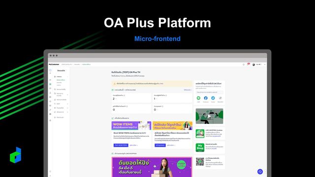 Micro-frontend
OA Plus Platform
