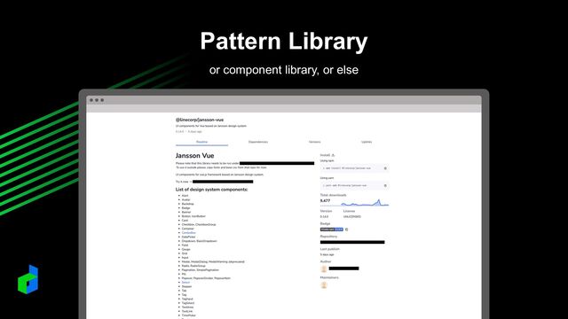 Pattern Library
or component library, or else
