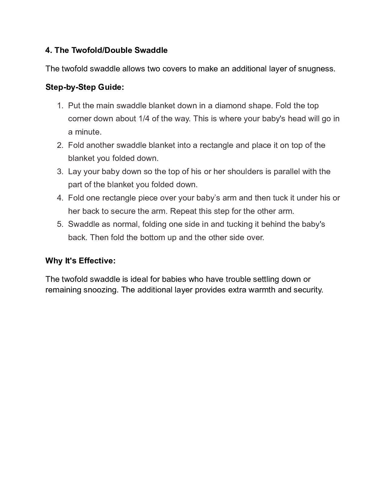 4 Best Ways on How to Swaddle a Newborn Baby Sprootbaby Speaker Deck