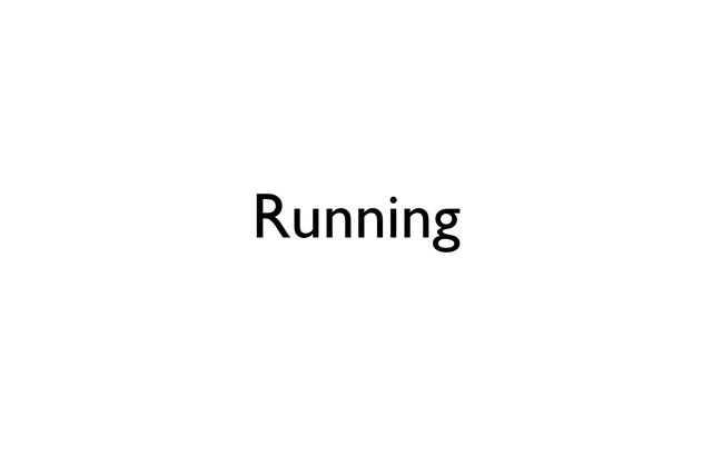 Running
