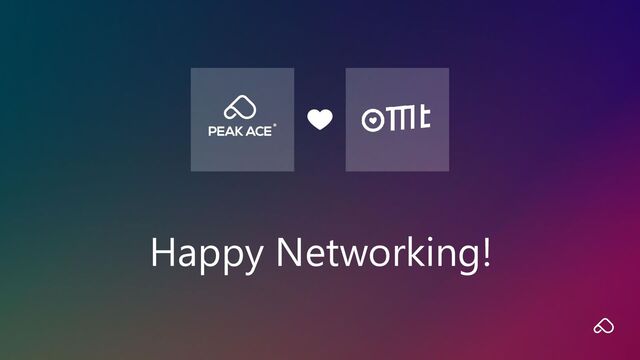 Happy Networking!
