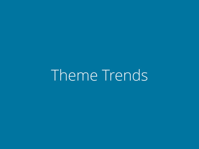Theme Trends
