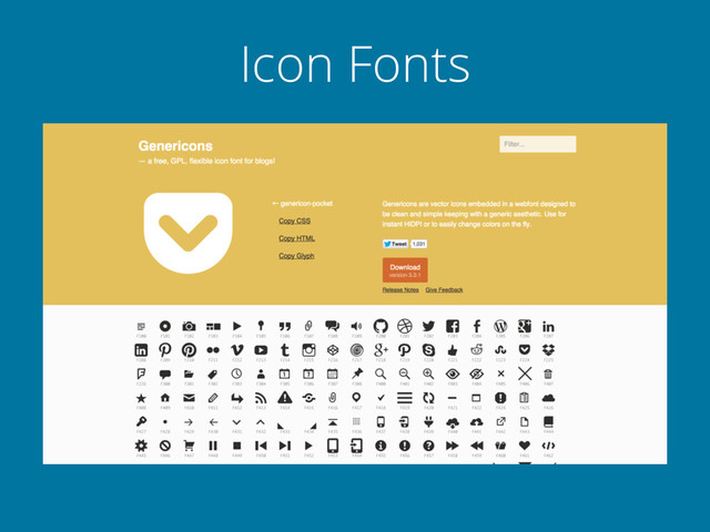 Icon Fonts
