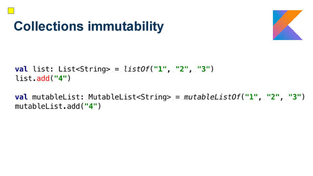 Collections immutability

