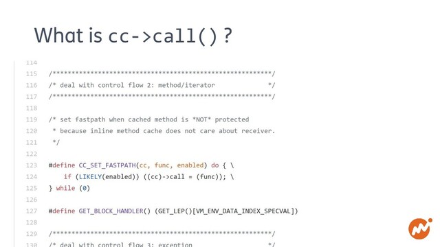 What is cc->call() ?

