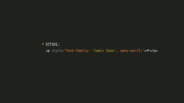 • HTML: 
<p>%</p> 
