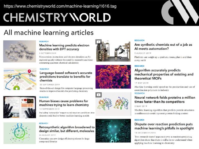 https://www.chemistryworld.com/machine-learning/1616.tag
