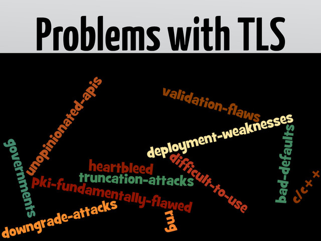 Problems with TLS
