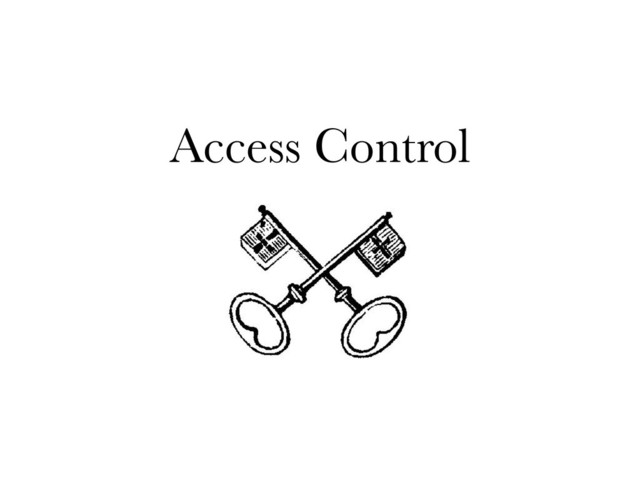 Access Control
