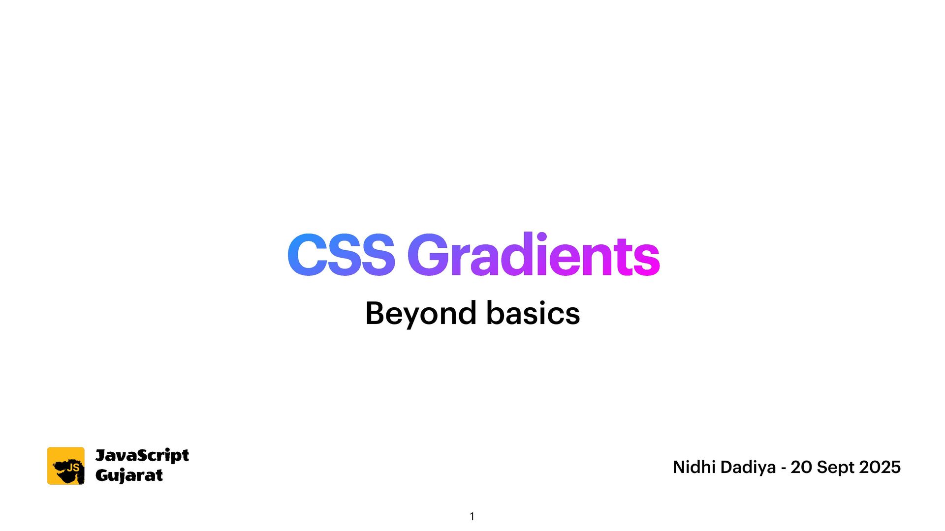 CSS Gradients - Speaker Deck