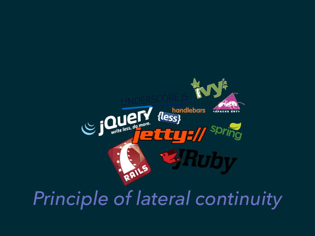 Principle of lateral continuity

