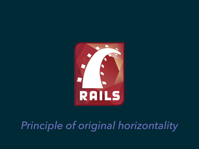 Principle of original horizontality
