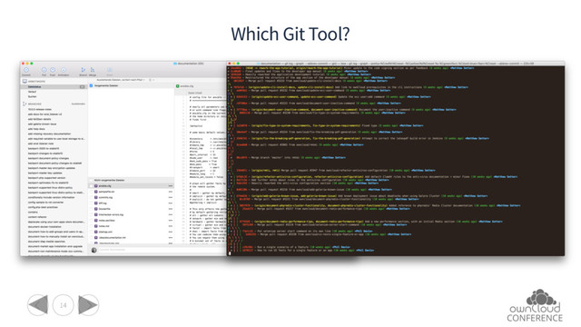 14
Which Git Tool?
