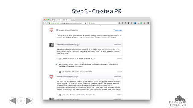 24
Step 3 - Create a PR

