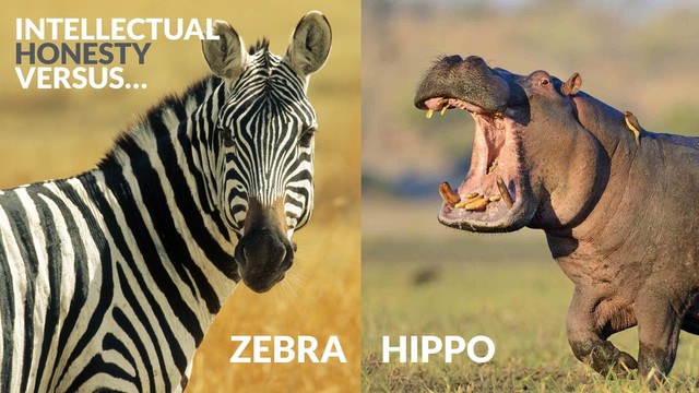 ZEBRA HIPPO
INTELLECTUAL
HONESTY
VERSUS…
