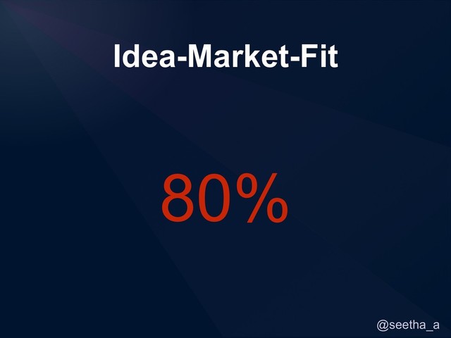 @seetha_a
Idea-Market-Fit
80%
