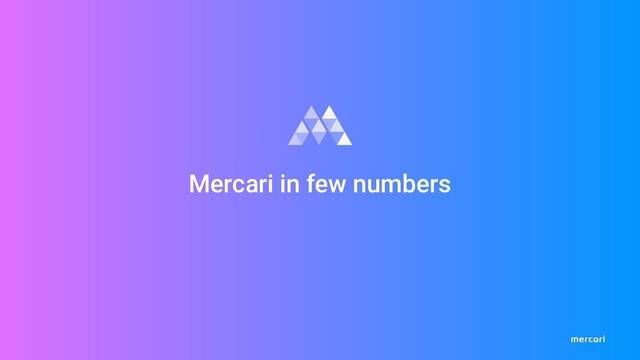 Mercari in few numbers
