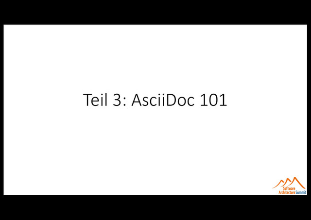 Teil 3: AsciiDoc 101
