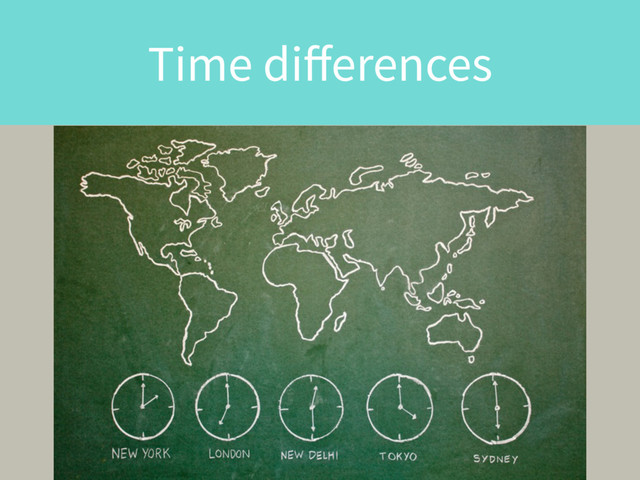 Time diﬀerences
