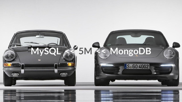 MySQL << 5M << MongoDB
