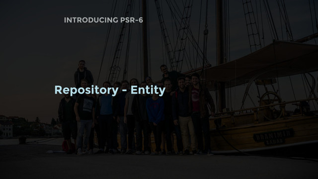 INTRODUCING PSR-6
Repository - Entity
