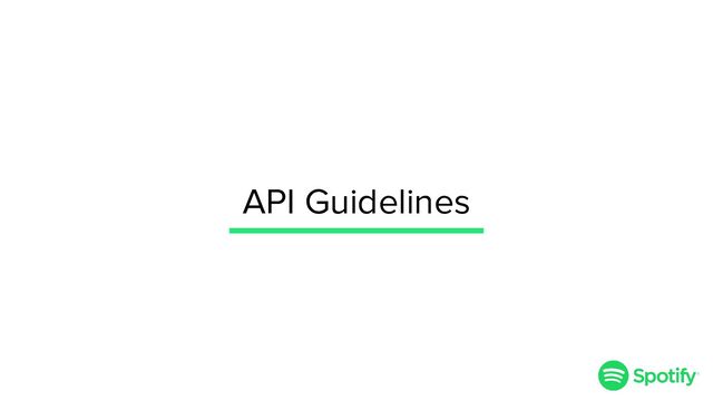 API Guidelines
