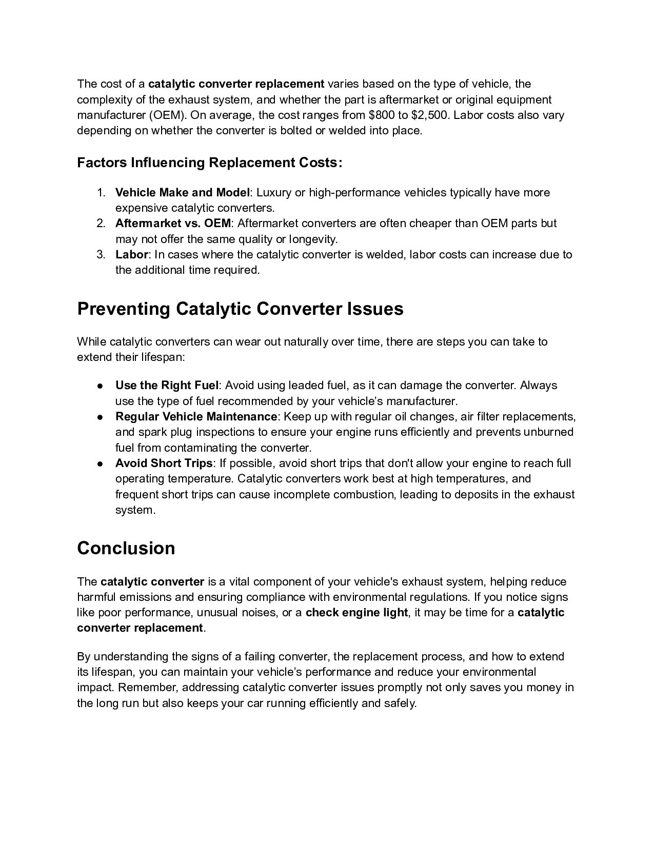 Catalytic Converter Replacement A Complete Guide for Your Exhaust System Speaker Deck