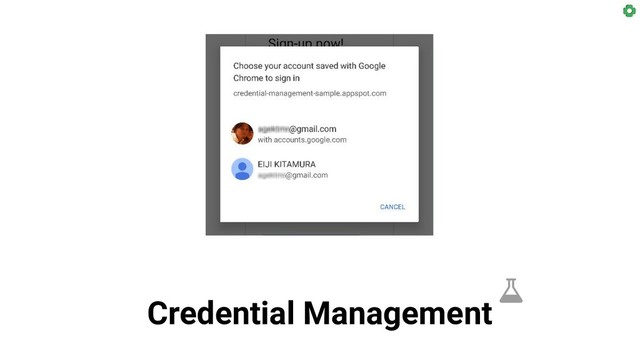 Credential Management
