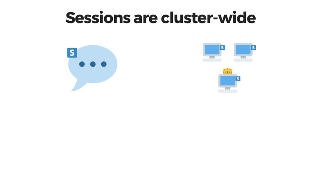 Sessions are cluster-wide
