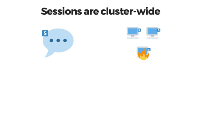 Sessions are cluster-wide

