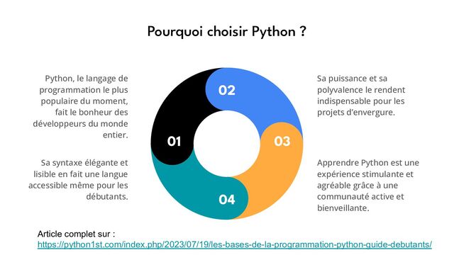 Les Bases de la Programmation Python : Guide pour Débutants - Speaker Deck