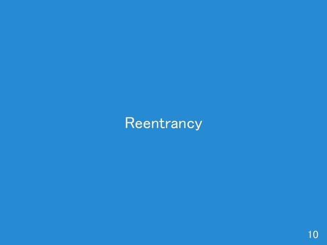 Reentrancy 
10 
