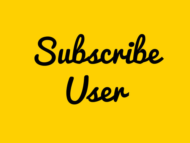 Subscribe
User
