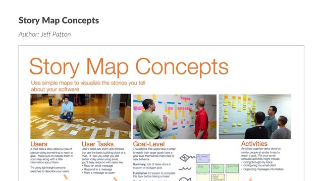 Story Map Concepts
Author: Jeff Patton
