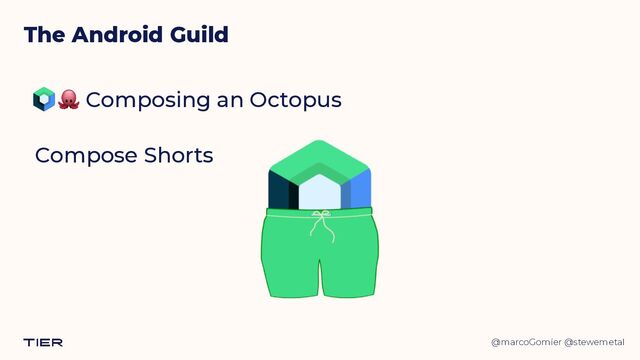 @marcoGomier @stewemetal
The Android Guild
🐙 Composing an Octopus


Compose Shorts
