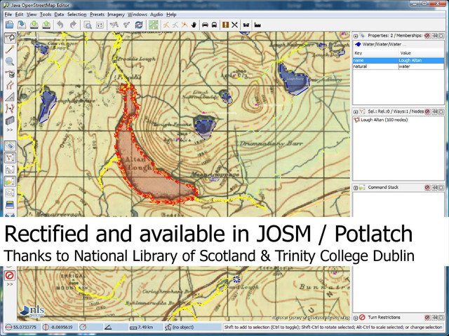 Rectified and available in JOSM / Potlatch
Thanks to National Library of Scotland & Trinity College Dublin
