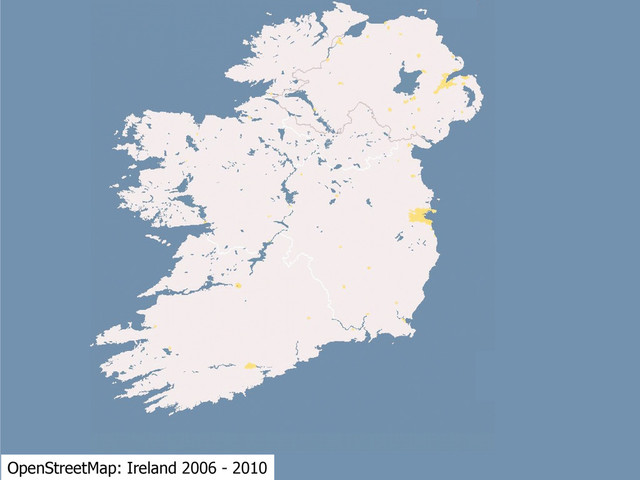 OpenStreetMap: Ireland 2006 - 2010
