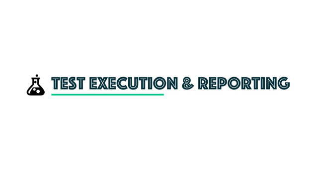 test execution & reporting
