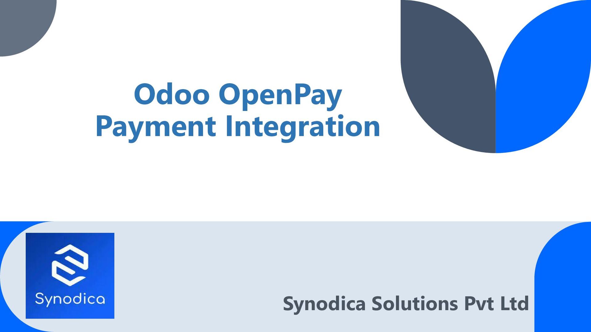 Odoo ERP Integration Services - Speaker Deck