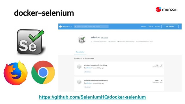 docker-selenium 
https://github.com/SeleniumHQ/docker-selenium

