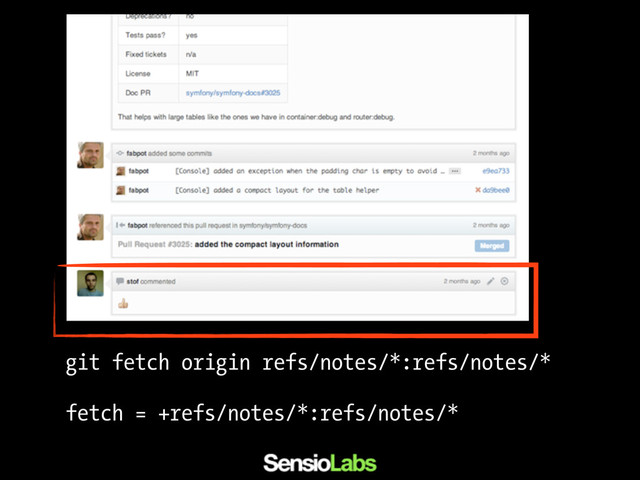 git fetch origin refs/notes/*:refs/notes/*
fetch = +refs/notes/*:refs/notes/*
