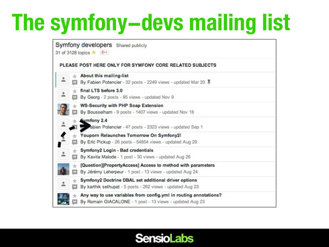The symfony-devs mailing list
