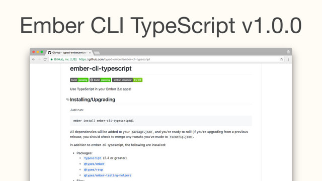 Ember CLI TypeScript v1.0.0

