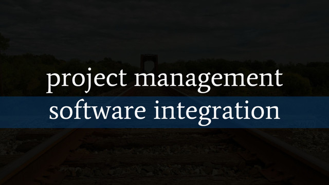 project management
software integration

