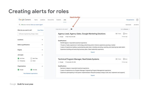 Creating alerts for roles
